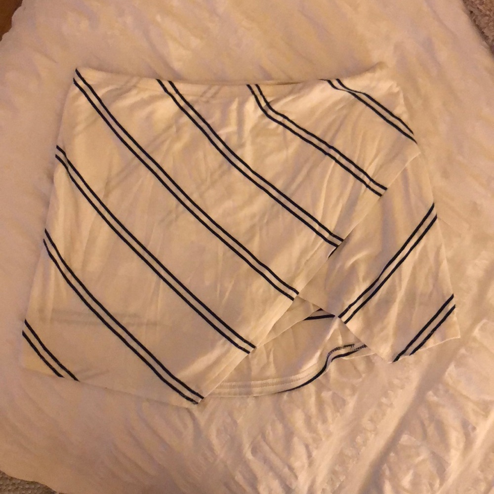 Blue and white skort